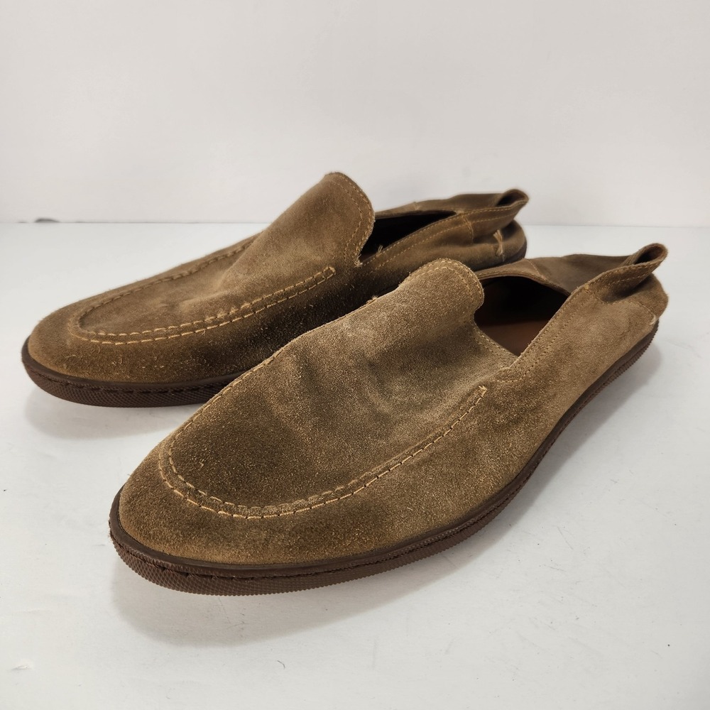 Frye Brown Suede Slip-On Loafers